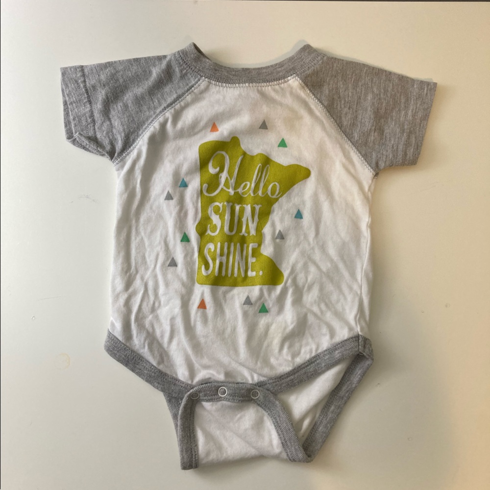Hello Sunshine Minnesota Onesie 6mo